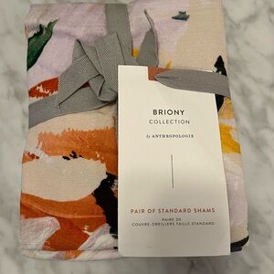 Anthropologie - Briony set of standard shams. New with tags!